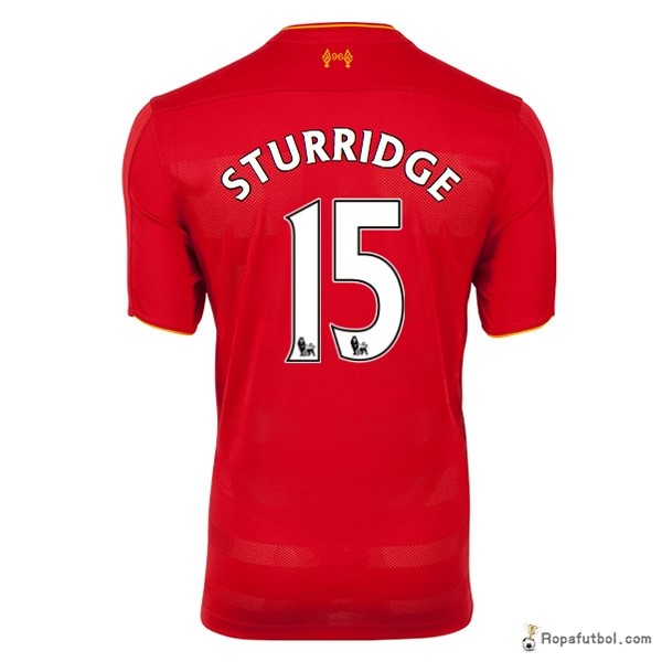Camiseta Liverpool Replica Primera Ropa Sturridge 2016/17 Rojo
